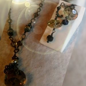 Lori Lori Smokey Quartz Drop Earrings